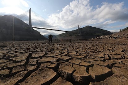 Hace un año, por estas mismas fechas, tenía casi seis veces más agua que ahora y los agricultores regaban las 35.000 hectáreas de cultivos que abastece el pantano.