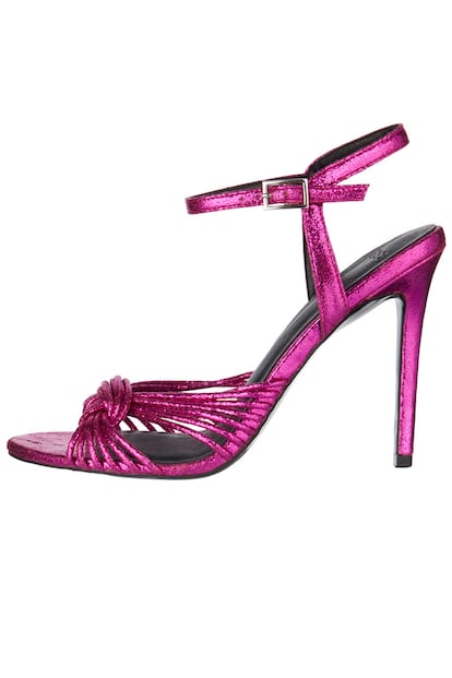 Sandalias metalizadas fucsia de Asos (c.p.v.)