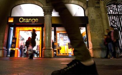 Una tienda de Orange en Barcelona.