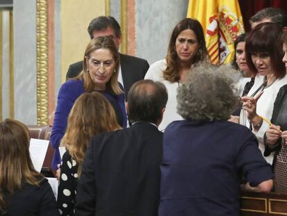 Los miembros de la Mesa del Congreso.