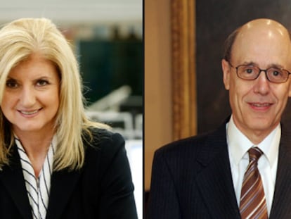 Arianna Huffington y José Luis Leal.