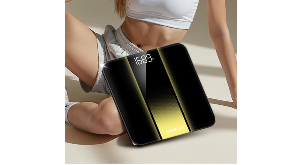 Esta báscula digital está hecha con vidrio templado de alta calidad.