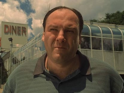 James Gandolfini, en el papel de Tony Soprano en la serie 'Los Soprano'.