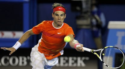 Rafael Nadal, ayer ante Luczak.