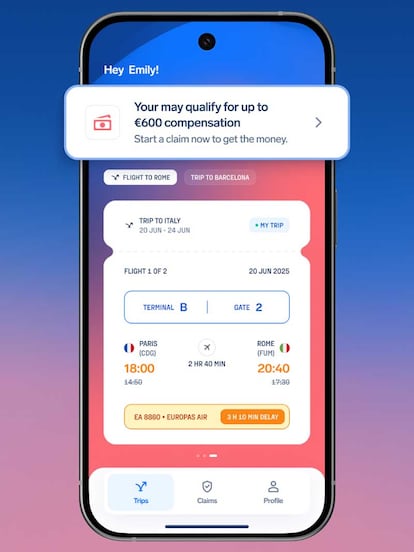 Uso de las reclamaciones con la aplicación AirHelp Flight and Claim Tracker