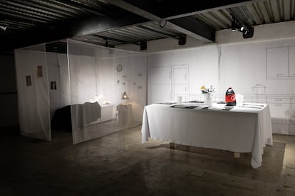 Una instalación en la galería Cripta.