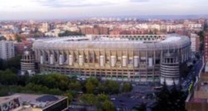 Estadio Santiago Bernabéu, propiedad del Real Madrid.