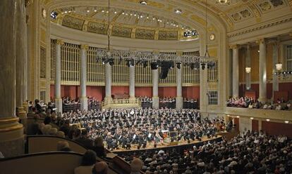 Los coros del Palau de la M&uacute;sica, en su debut en Viena con la Orquesta Sinf&oacute;nica de Viena