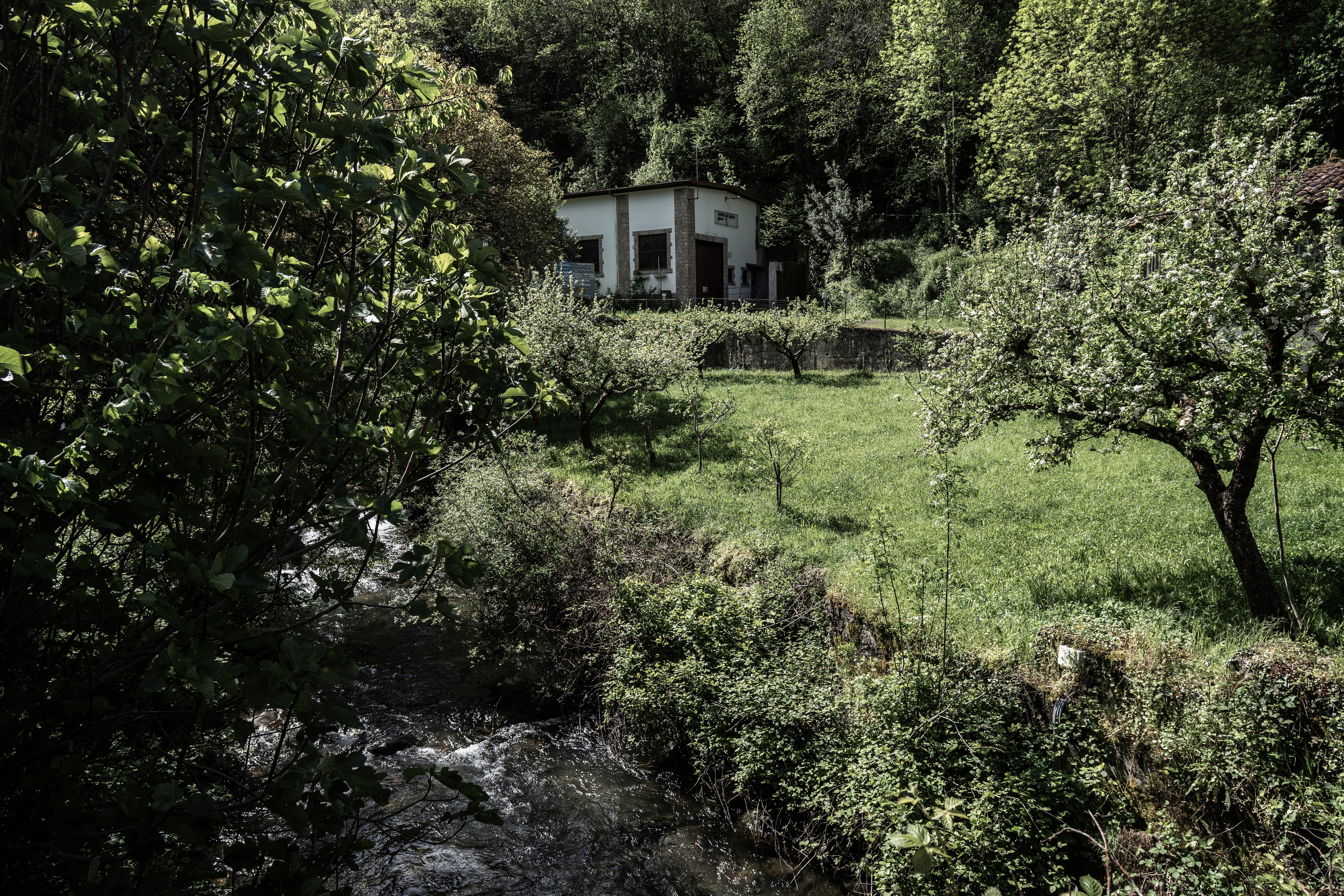 Una de las pequeñas centrales hidroeléctricas que dan luz a la zona de Sajambre (León) y Amieva (Asturias), este jueves.