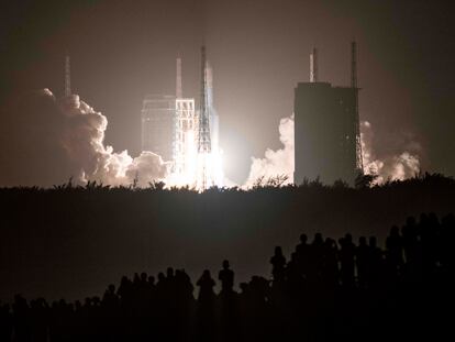 La sonda espacial china Chang'e-5 fue lanzada el pasado 24 de noviembre desde el Centro Espacial Wenchang, en la isla de Hainan.
