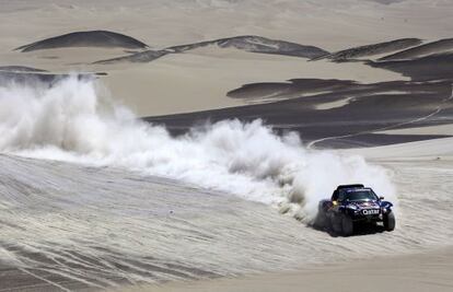 Qatar Red Bull driver Carlos Sainz during Monday&#039;s stage.