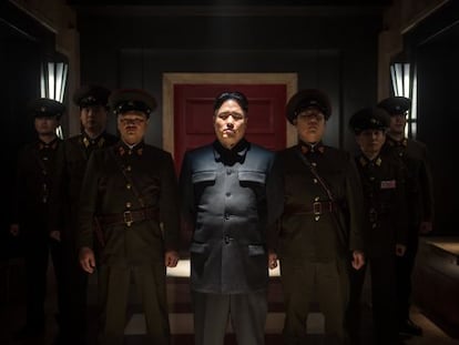 Randall Park en el paper del líder coreà Kim Jong-un.