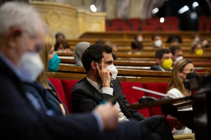 El expresidente del Parlament y diputado de ERC Roger Torrent, en una imagen de archivo