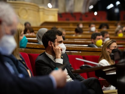 El expresidente del Parlament y diputado de ERC Roger Torrent, en una imagen de archivo