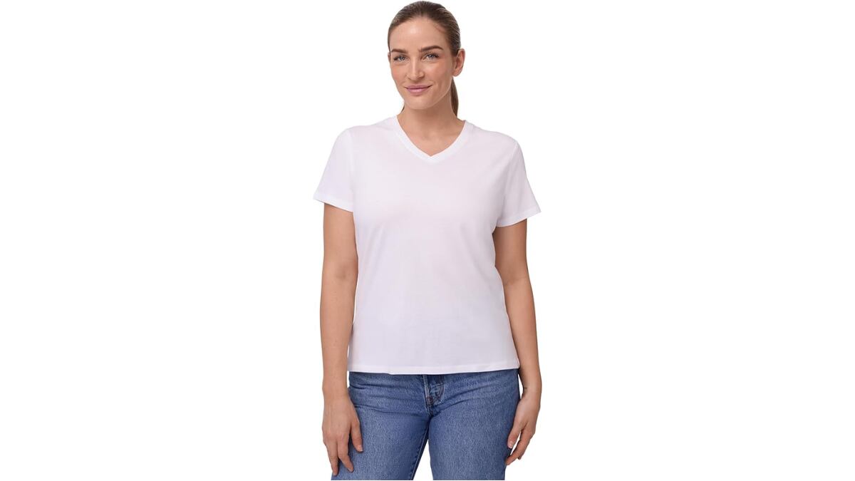 Basic white t-shirt.