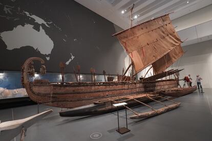 El barco de Luf, en el Humboldt Forum.