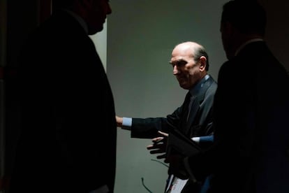 El presentante especial de EE UU para Venezuela, Elliott Abrams, en el Departamento de Estado.