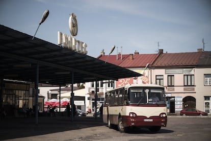 La estación de autobuses de Janów Lubelski.