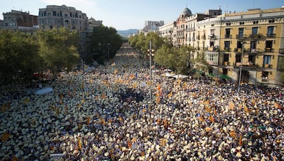 La Diada de 2016 en Barcelona.