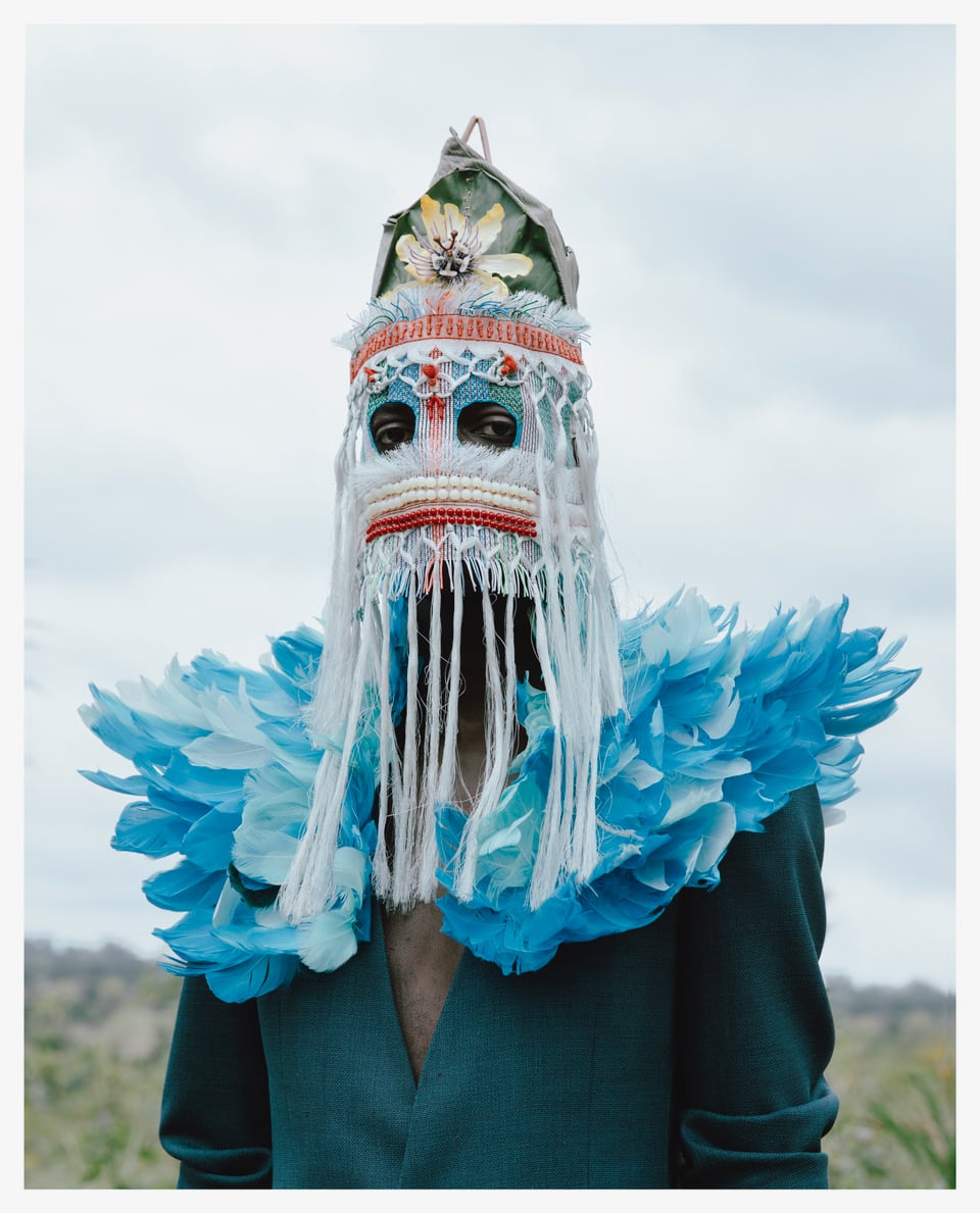 Retrato de Baloji en 'Bleu de nuit'/ 'Peau de chagrin', en 2018