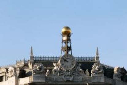 Reloj de la sede del Banco de Espa&ntilde;a en Madrid