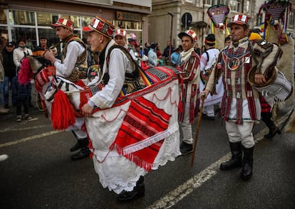 Celebración de año nuevo en Rumanía