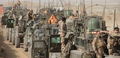 Llegada a la base de Herat de los últimos soldados de Qala- i- Naw, en Afganistán, el 27 de septiembre.