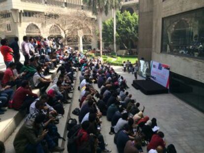 Imagen de un evento en el campus.