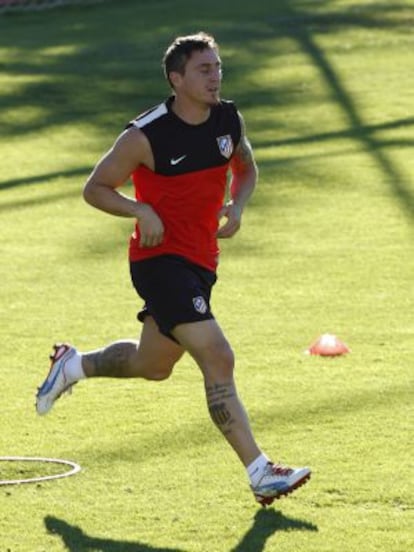 Cebolla Rodríguez durante un entrenamiento