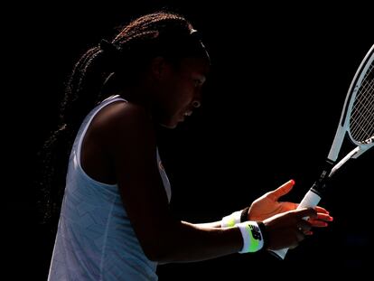 Gauff, durante un partido de la última edición del Open de Australia. / EDGAR SUE (REUTERS)