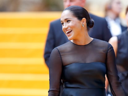 Meghan Markle, duquesa de Sussex, en el estreno europeo de 'El rey león' en Londres, Inglaterra, en 2019