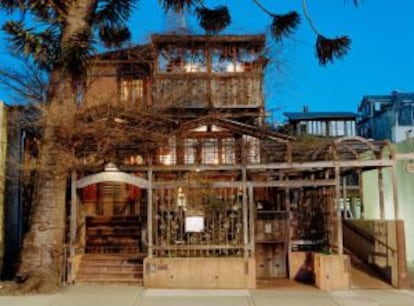 Entrada del restaurante Chez Panisse, en San Francisco.