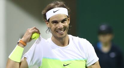 Nadal, durante el partido contra Haase.