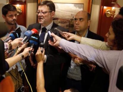 El secretario general del PSPV, Ximo Puig, esta ma&ntilde;ana en Alicante.