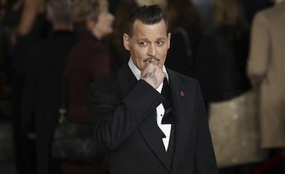El actor Johnny Depp en Londres en noviembre de 2017.