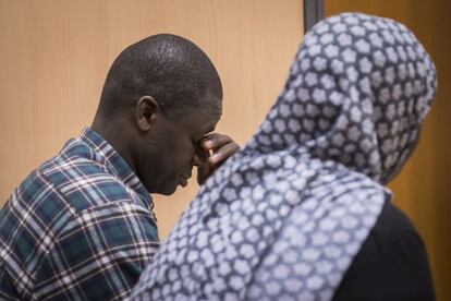 Sekou Tutay and Binta Sankano, pictured during their trial.