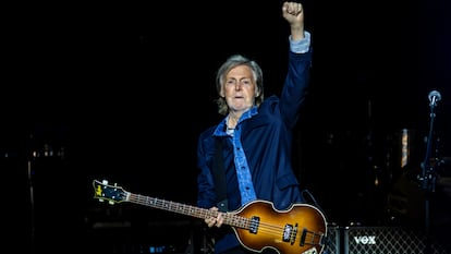 Paul McCartney performing in Madrid, December 2024.