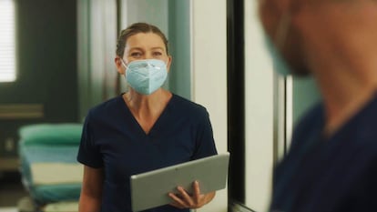 Ellen Pompeo, protagonista de 'Anatomía de Grey', en el primer capítulo de la 17ª temporada.