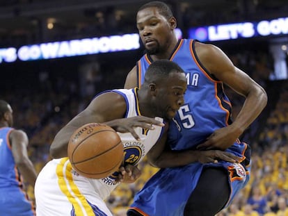 Draymond Green y Kevin Durant. 