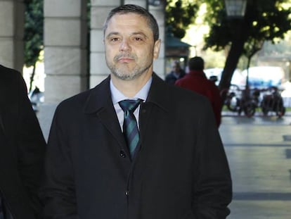 El exdirector de Mercasevilla Fernando Mellet, en los juzgados sevillanos.