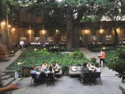 Terraza del restaurante Littera, en la capital de Georgia.