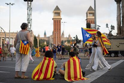 Un momento de la manifestación de la Diada de 2023.