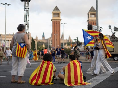 Un momento de la manifestación de la Diada de 2023.