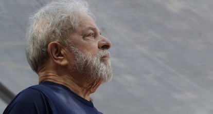 Ex-presidente Lula em foto de 7 de abril de 2018.