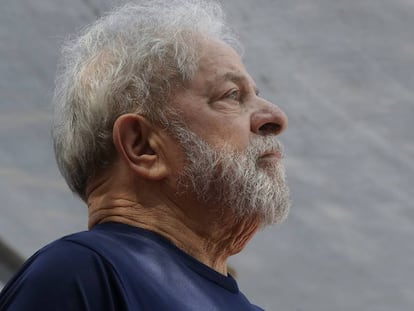 Ex-presidente Lula em foto de 7 de abril de 2018.