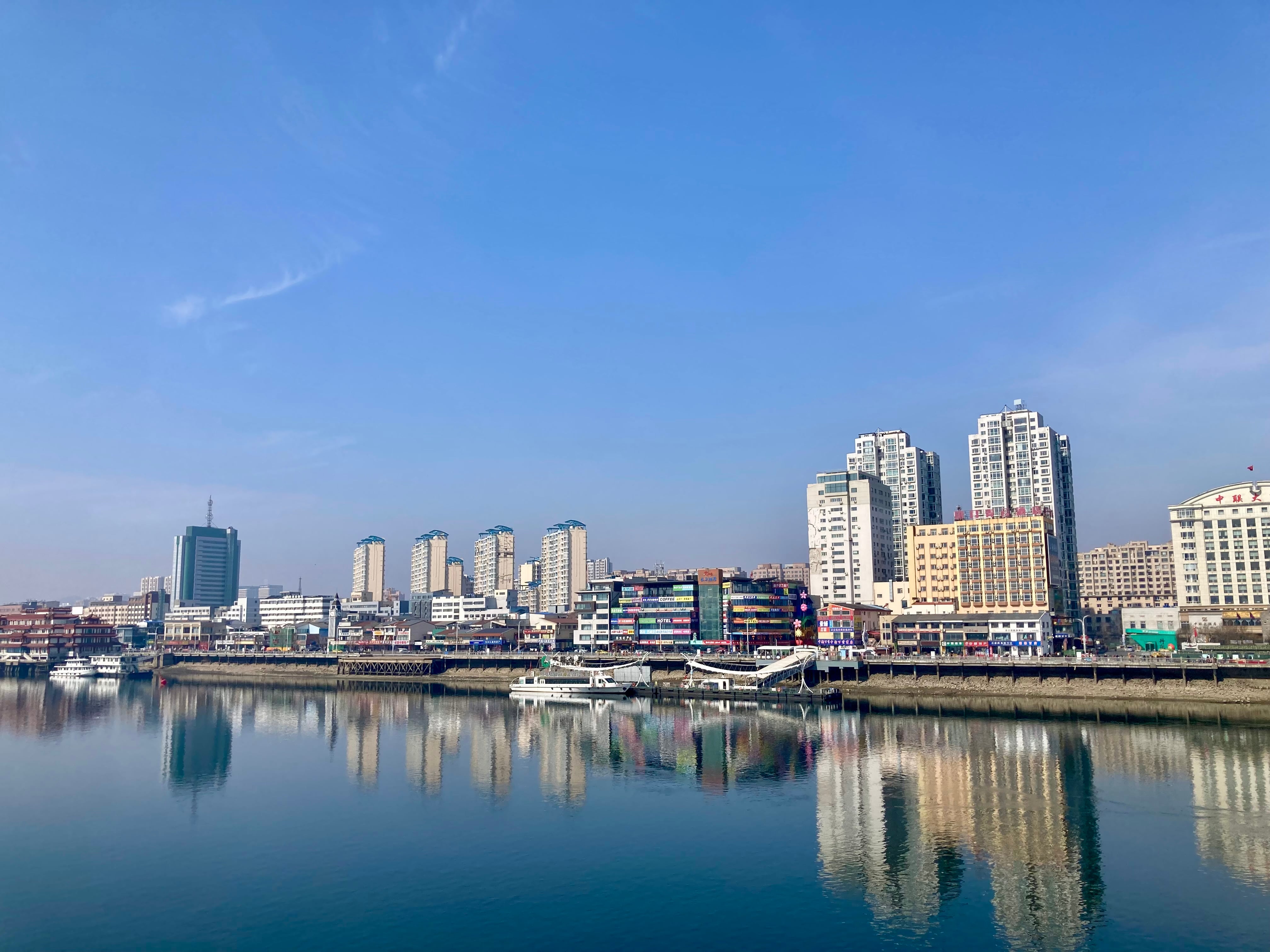 La orilla de Dandong, una ciudad china fronteriza con Corea del Norte, el jueves 26 de marzo.
