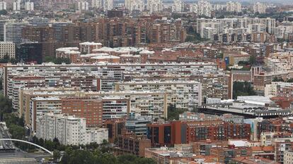 Vista aérea de Madrid desde Torrespaña.