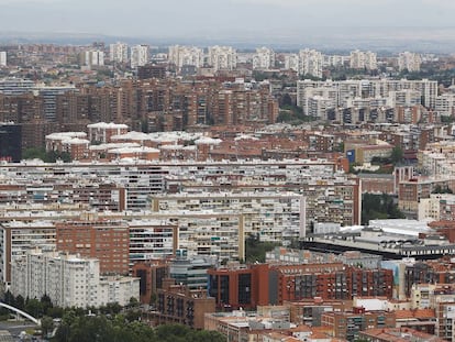 Vista aérea de Madrid desde Torrespaña.