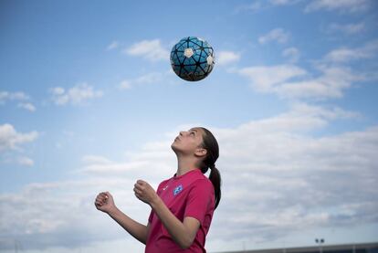 Andrea Gómez, 13 anos, capitã da AEM Lleida