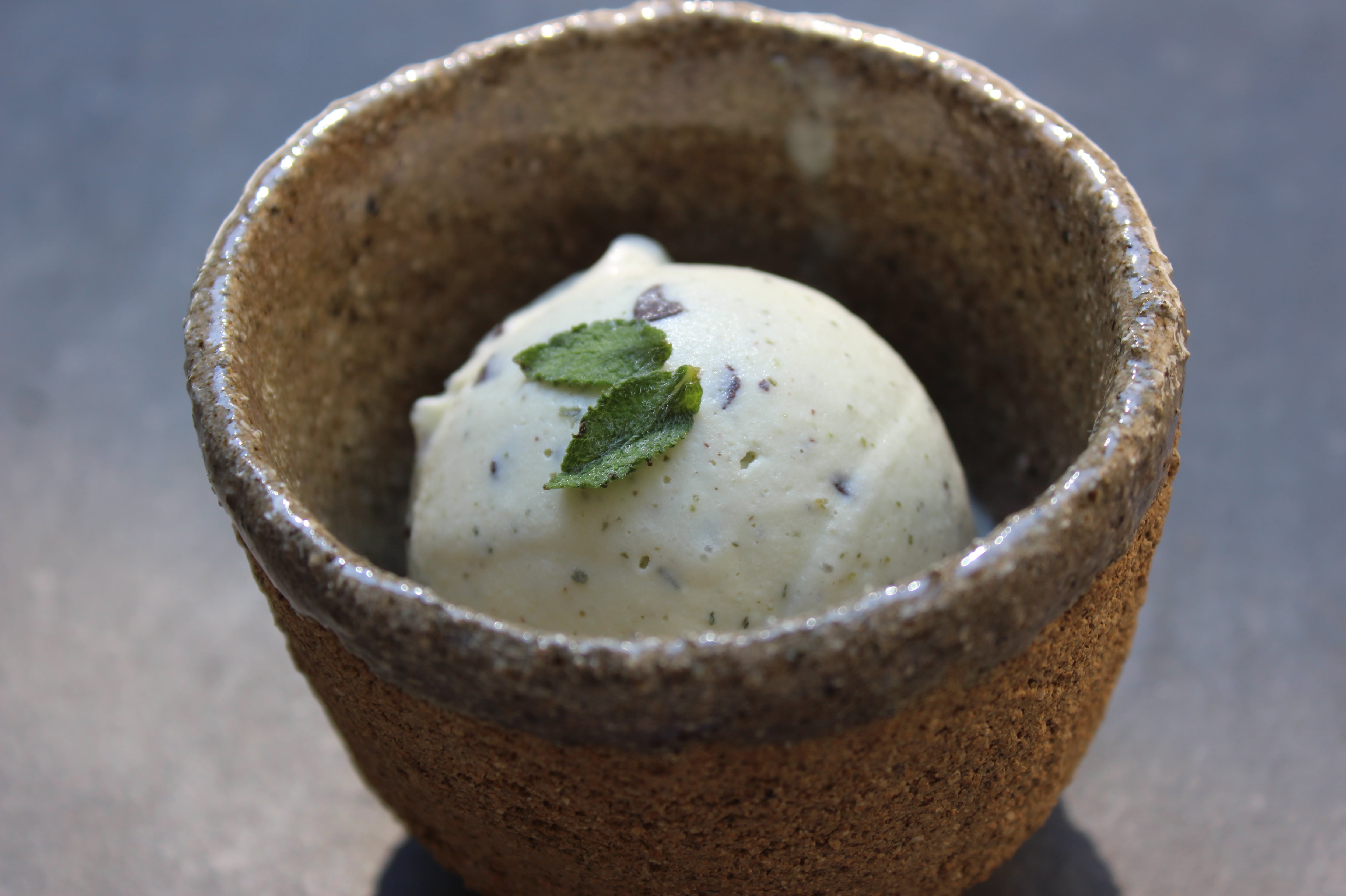 Cómo hacer helado de menta silvestre con chocolate